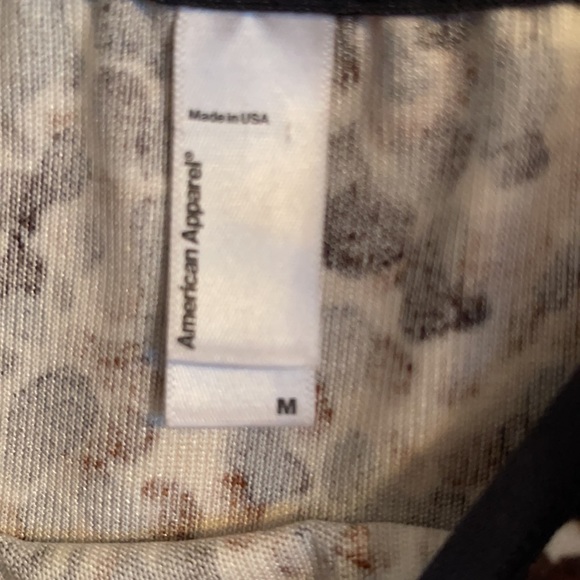 America Apparel Shelby Leopard Print top - Picture 3 of 4